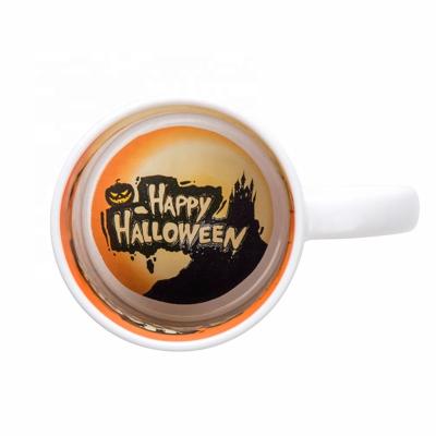 China Halloween Mdecal-Eh Motto Mug Mugfavor Sublimation Stocked Blanks Personalized Ceramic 11oz Coffee Mugs Mugs Festival Colorful HANDLE for sale