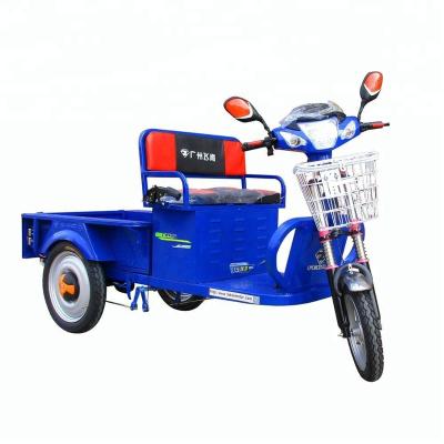 Cina Electric tricycle three wheelers with cargo space blue in vendita