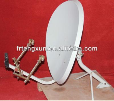 China Oval KU Satellite Dish Antenna With Multi LNB Holder KU BAND for sale