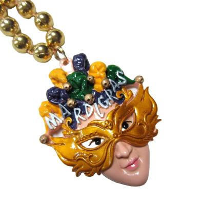 China Holiday decoration & Hot Selling Gift Mardi Gras Bead Chain Carnival Party Necklace for sale