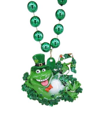 China Holiday decoration & Party favor vendor Mardi Gras St. Patrick's Day carnival necklaces for sale