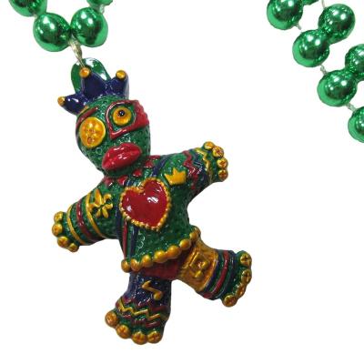 China Holiday decoration & Gift St. Patrick's Day and Mardi Gras Bead Necklace Bulk Multi Colors Carnival Necklaces for Mardi Gras Party Favors Costume Jewelry for sale