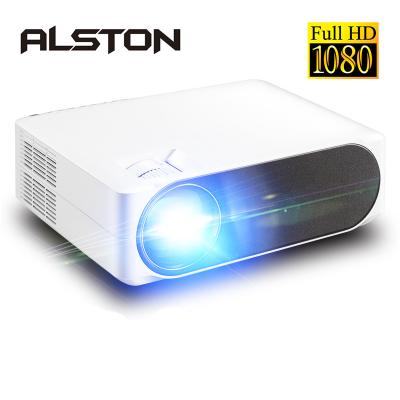 China Full HD 1080P 5800 Lumens ALSTON M19 Cinema LCD VGA AV HD USB 4K Projector With Gift for sale