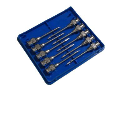 China Automatic syringe 16G 1/2 inch 5ml syringe veterinary needle with luer lock for poultry for sale