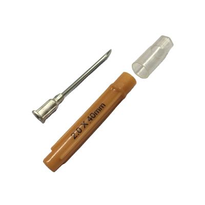 中国 Veterinary Aluminum 19G Animal Syringe Injection 1 Inch Syringe Needle With Luer Lock For Animal 販売のため