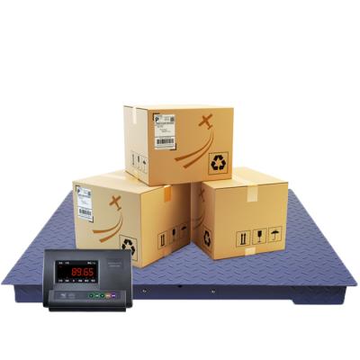 China Weight Function Weigh Scale Connect Computer 1 Ton Platform Floor Scale Standing Scale for sale