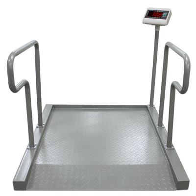 China Weigh Function Electric Wheelchair Motor And Measure 300 Kg 500 Kg Scale Medical Hospital Scale for sale