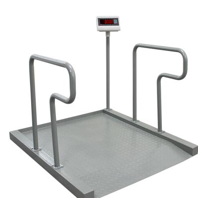 China Weigh Function Electric Wheelchair Scales 500-1000 Kg Scale Medical Nursing Room Used Scale for sale