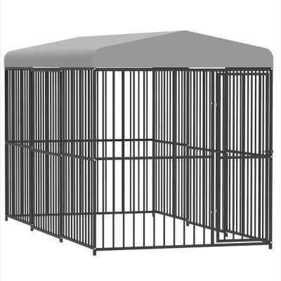 China BSCI Breathable Wholesale Outdoor Dog Kennel With Roof 70.9'x141.7'x82.7'x141.7'x82.7'x141.7'x82.7 Pen XXXL Pet Running Enclosure Pet Dog Cages for sale