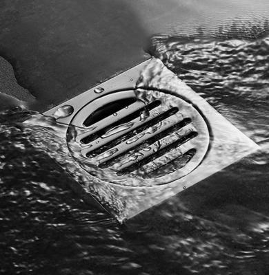 China Het moderne Afvoerkanaal van de 4 Duim Vierkante Douche, het Bewijs van de het Afvoerkanaalgeur van de Roestvrij staalvloer Te koop