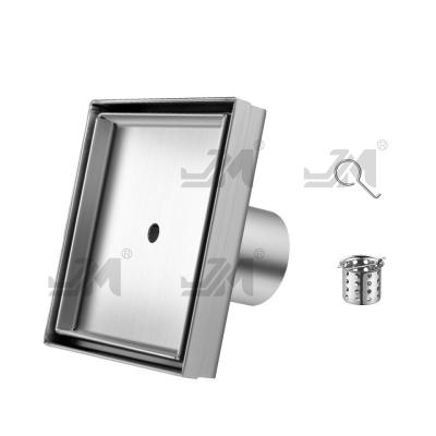 China Stainless Steel 304 Shower Floor Drain Square Shape With Satin Polished Finish for sale