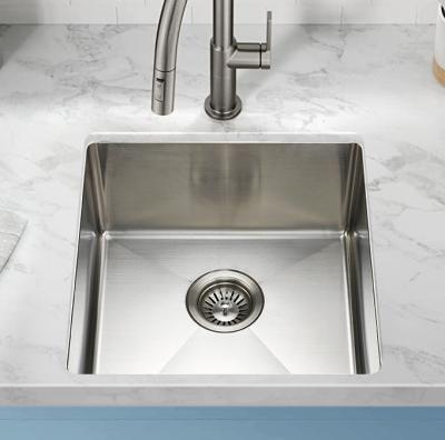 China 1.2mm Thick Stainless Steel Kitchen Sink Brushed Silver Color For Laundry Room for sale