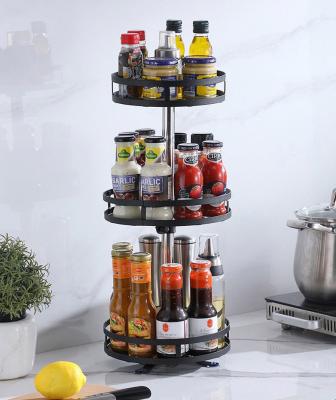 Cina Scaffale multifunzionale dello scaffale di stoccaggio della cucina, organizzatore a più strati della famiglia, scaffale dello scaffale della cucina di acciaio inossidabile, Matt Black in vendita