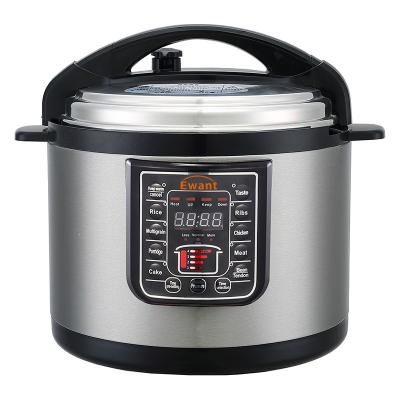 China Ewant 8L Large Capacity Commercial Stainless Steel Commercial Electric Pressure Cooker for sale