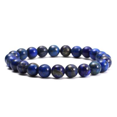 China Other 8MM Buddha Natural Lapis Lazuli Bracelets Women Men Natural Stone Round Beads Handmade Yoga Bangles Casual Jewelry Pulsera for sale