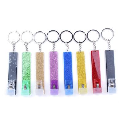 China Classic Hot Acrylic Credit Card Grabber Puller Amazon Key Chain For Long Nails for sale