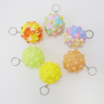 China New Classic Personalized Silicone Grip Ball Toy 3D Duct Decompression Pinch Ball Silicone Finger Grip for sale