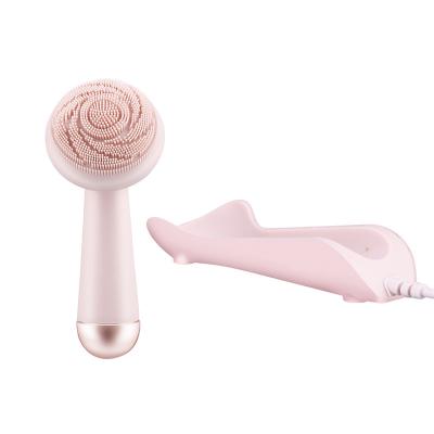 China New Products MultifunctionVibration Brushelectric Waterproof Silicone DEEP CLEANING Special Tensing Facial Cleansing Brush for sale