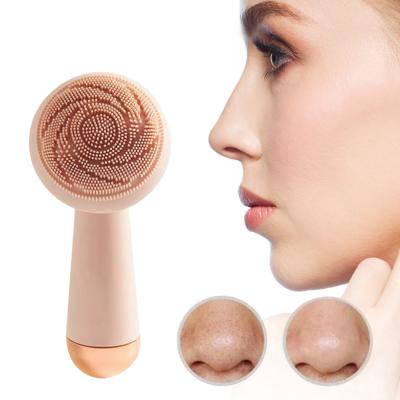 China Multifunction Electronic Vibration Brush DEEP CLEANSING Face Cleansing Electric Facial Massager Deep Pore Silicone Cleansing Sweep Cleansing for sale