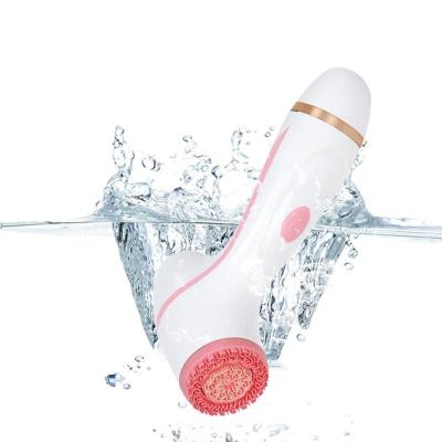 China 2022 Electric Silicone Brush Maker Deep Pore Skin Deep Pore Skin Cleansing Facial Cleansing Massager Electric Silicone Brush for sale