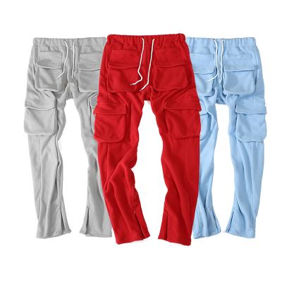 China Anti-Wrinkle Streetwear Mens Track Pants Sweatpants Jogging Cargo Pants Men Pockets Casual Sports Sweatpants for sale