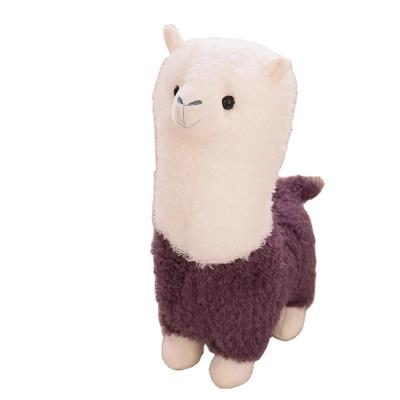 China Custom Cute Stuffed Animal Alpaca Plush Toys Gift Soft Cartoon Stuffed Alpaca for sale