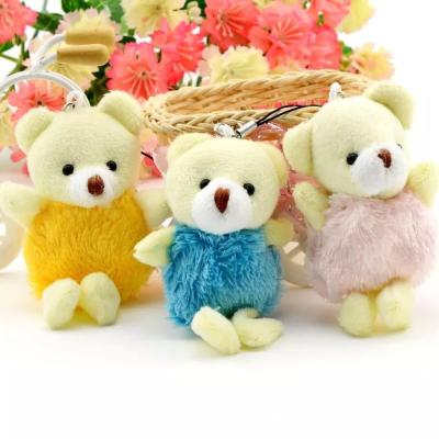 China Plush Stuffed Plush Teddy Bear Key Chain Toy For Children Stuffed To Support Key Chain Gifts For Kids for sale