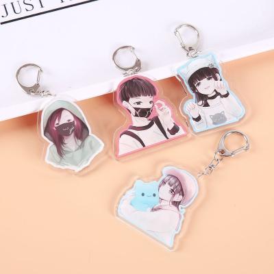 China China Eco-friendly Custom Cheap Price Anime Acrylic Key Chain Charm for sale