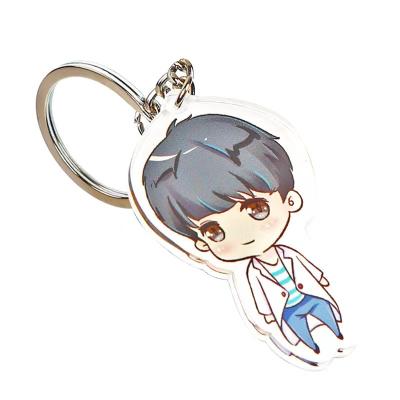 China Custom Cute China Manufacturer Design Print Clearly Charming Acrylic Keychains for sale