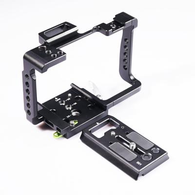 China High quality aluminum camera support camera cage with quick release, DSLR camera cage, DSLR installation for sale