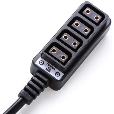 China 4-Port Female Connector D-Tap Male B To Female 4-Port D-Tap Adapter Splitter For Photography Power Converter for sale