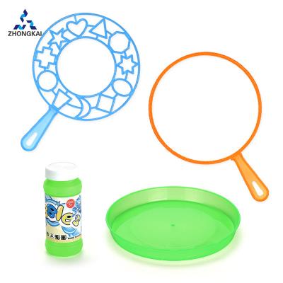 China Kids Plastic Favorite Outdoor Toys Big Colorful Bubbles Two Styles Bubbles Blowing Wand for sale