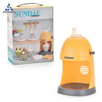 China DIY Plastic Kids Pretend Play Plastic Kitchen Toys Lovely Simulation Ice Cream Toys for sale