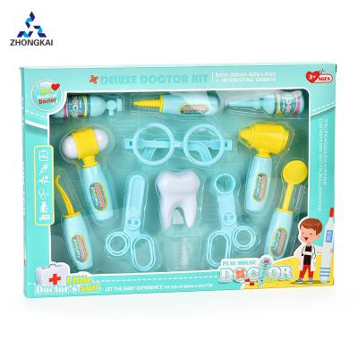 China Amazon Hot Selling Plastic Pretend Play Toys 12PCS Doctor Set Toys Boy Version for sale