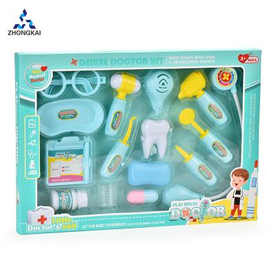 China New Product Plastic Doctor Role Pretend Play Toys 15PCS Plastic Doctor Sets Toys for sale