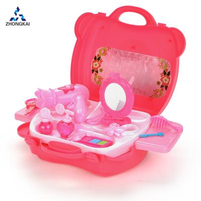 China PP Girls' Favorite Toy Pretend Play Handbag Dress Makeup Table Game Bedroom Beauty Makeup Set for sale