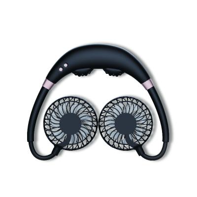 China 2020 New Handsfree Neck Band Neck Fans Stand Up Portable Usb Hanging Mini Air Cooling Fan for sale