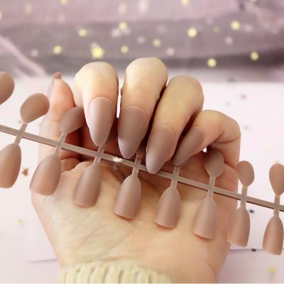 China Healthy Easy Apply Full Cover Matte Custom Press On Nails Non Toxic Women Artificial Nails Press On Nails Artificial Nails For Women for sale