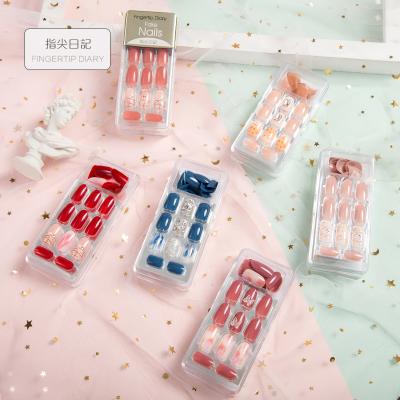 China Healthy Easy Apply Cove 36 Full Colors Non Toxic Full Cover New Fashion Fake Nails Fashionable Press On Nails 3d Fake Nails Private Label Nail With Packing for sale