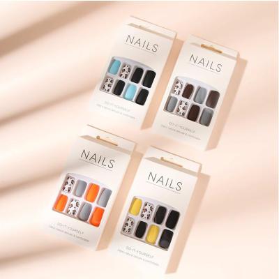 China Healthy Easy Apply Full Cover Non Toxic 30pcs/box Design Cheap Fake Nails Artificial Nails Custom Fake Nails Press On Nails for sale