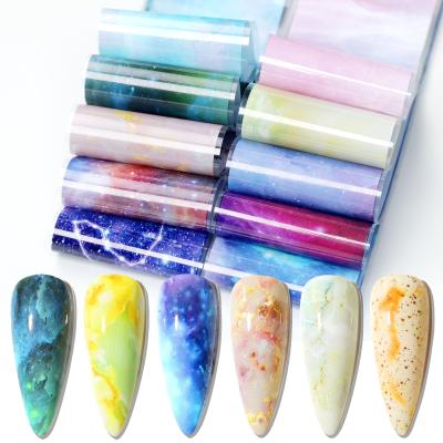 China Luxury Custom Paper Sliders Nail Stickers Transfer Nail Foil Rolls Adhesive Logo Nail Designer Foil Transfer Foil Sticker for Nails Art for sale