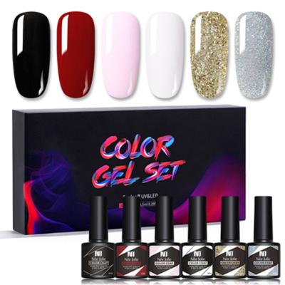 China Factory supply private label long lasting gel finger of led nail polish gel nail polish gel polish set colors for sale