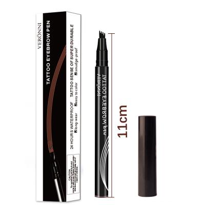 China 4 Fork Eyebrow Pencil Waterproof Microblading Eyebrow Pen Tattoo Waterproof Liquid Pencil for sale