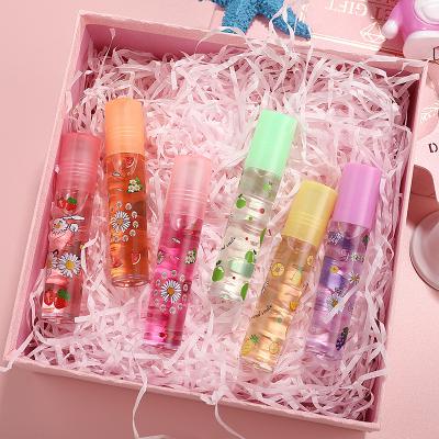 China Waterproof Cute Transparent Cute Lip Gloss Jelly Liquid Lipsticks Moisturizing Private Label Lip Oil Tube Roll On Natural for sale