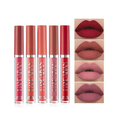 China Free Sample Waterproof Logo Lip Gloss Wholesalers Oem Custom 12 Colors Waterproof Lip Gloss Matte for sale