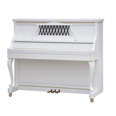 China Custom up-125 white upright piano mechanical piano with upright piano stool cover for sale