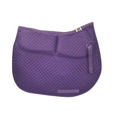 China Synthetic Saddle Customized Equestrian Saddle Pad Supplies Saddle Sweat Pad Accessories Riding Pad for sale