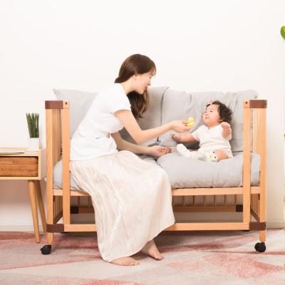 China Durable+adjustable+Mobile baby nest baby playpen design babi wooden crib multi function bed baby nest bedbaby price for sale