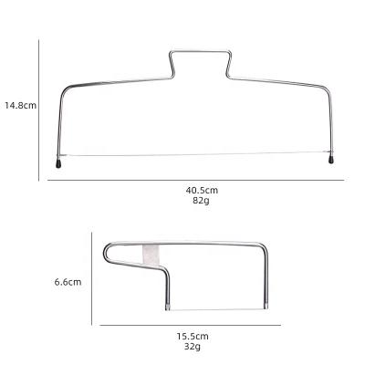 China Sustainable Cake Tools Adjustable Wire Layer Cake Slicer Cutter Divider And Leveler With Stainless Steel Hardware for sale