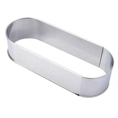 China Viable Ellipse Shape Expandable Cake Pan 10 Inch Non-Stick Stainless Steel Loaf Pan Loaf Pan For Baking for sale